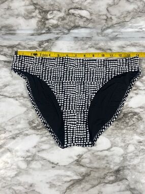 aerie Black and White Dot Print Bikini Bottoms